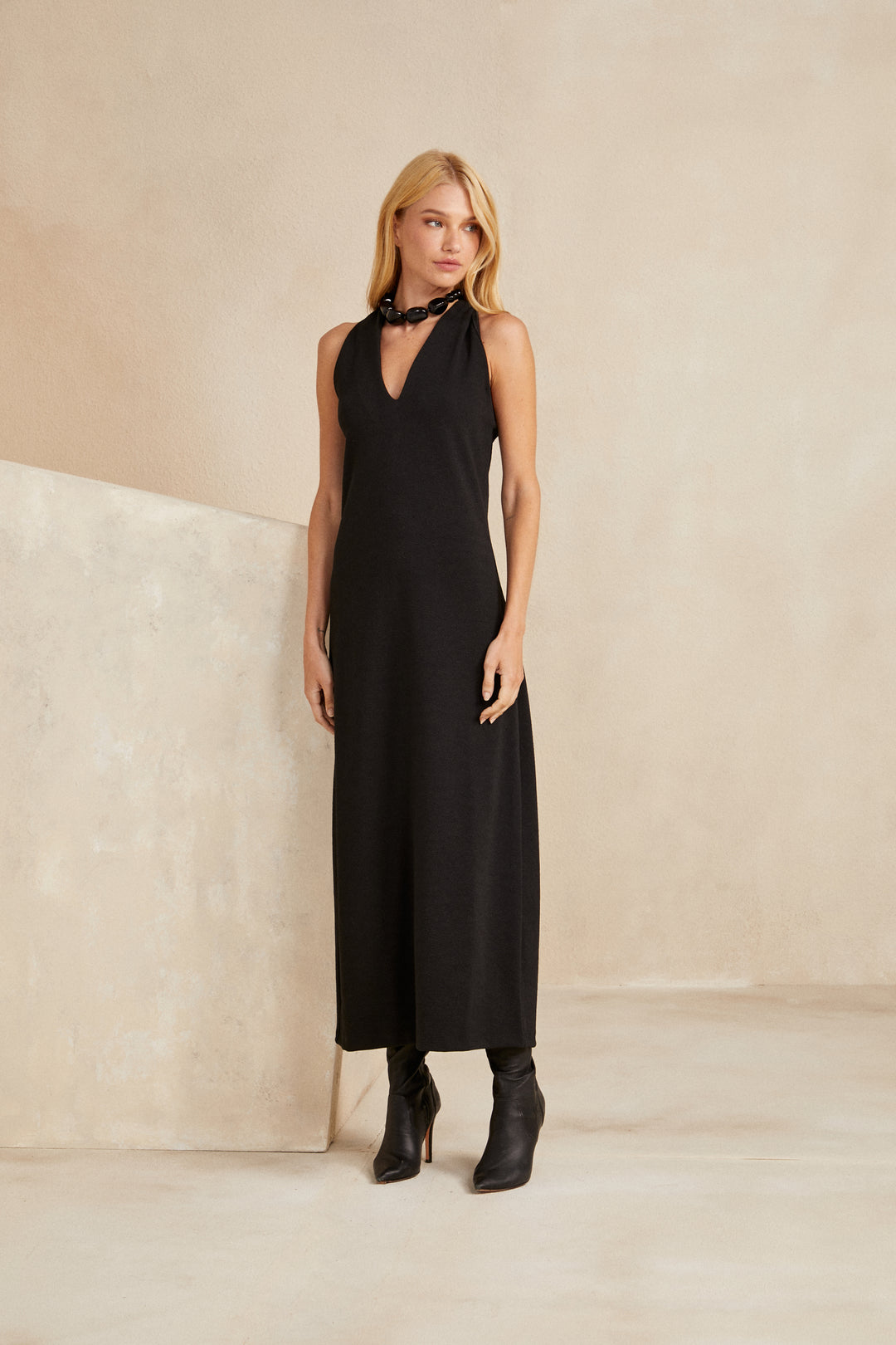Skunk Straight Midi Dress