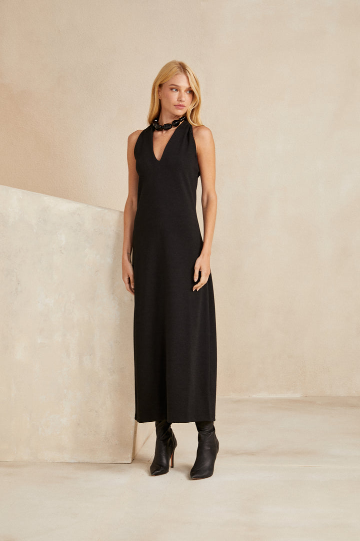 Skunk Straight Midi Dress