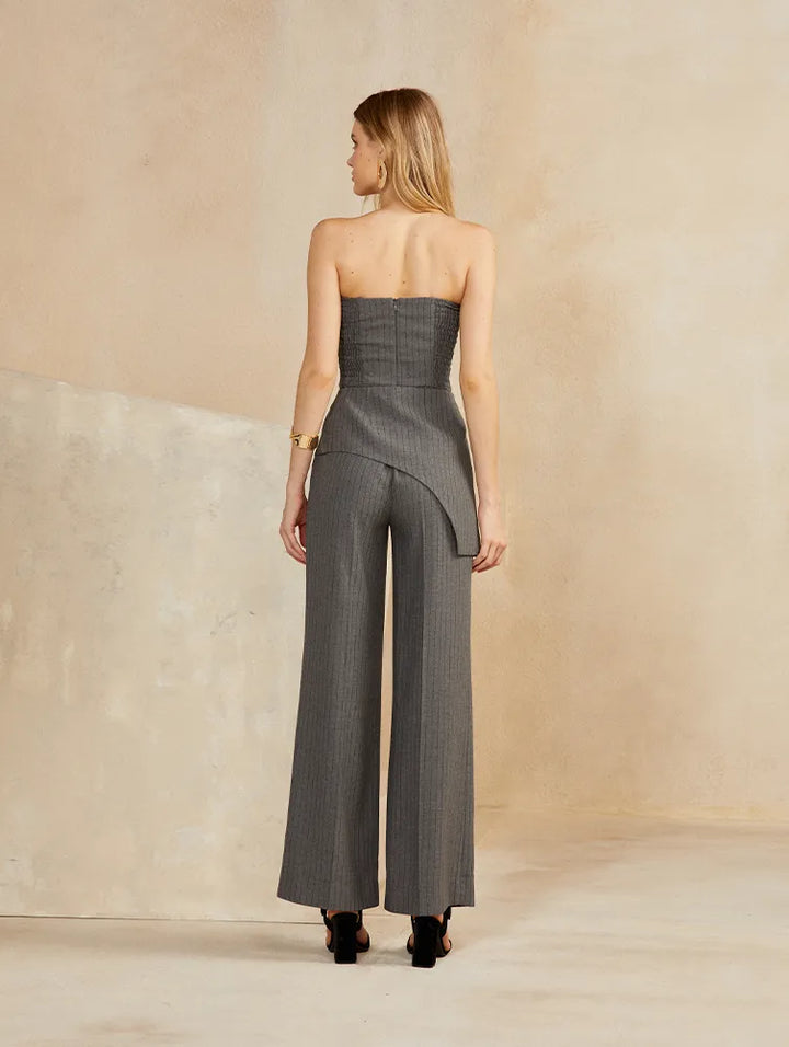 Stripe Metallic Skunk Jumpsuit