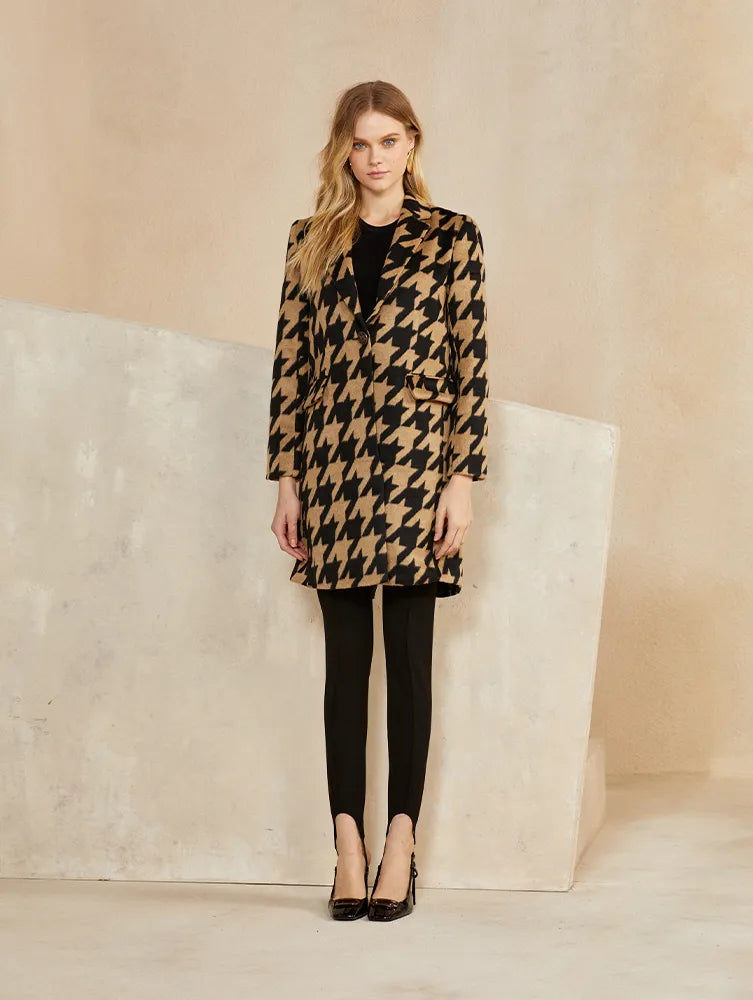 Trench Coat Pied Poule