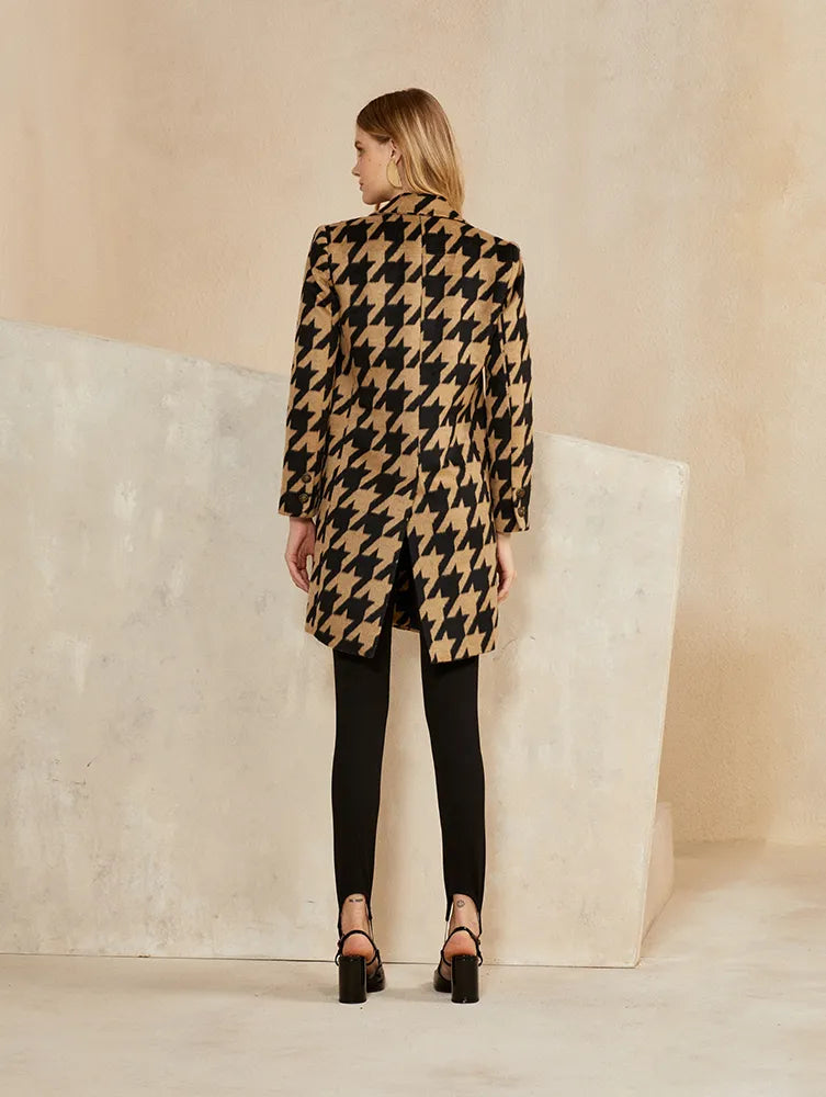 Trench Coat Pied Poule