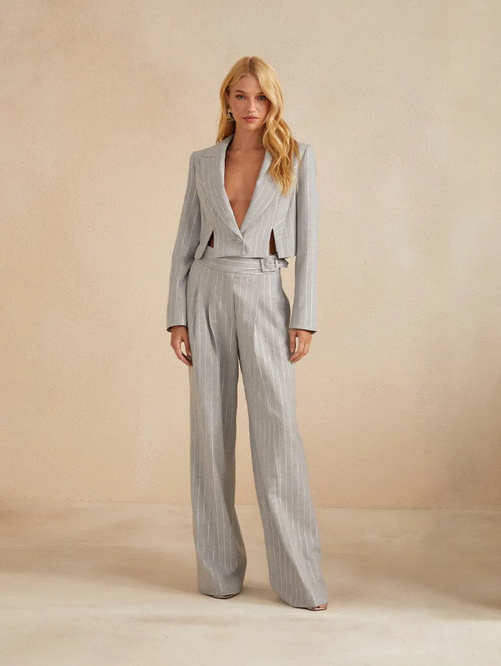 Stripe Metallic Skunk Tailoring Set