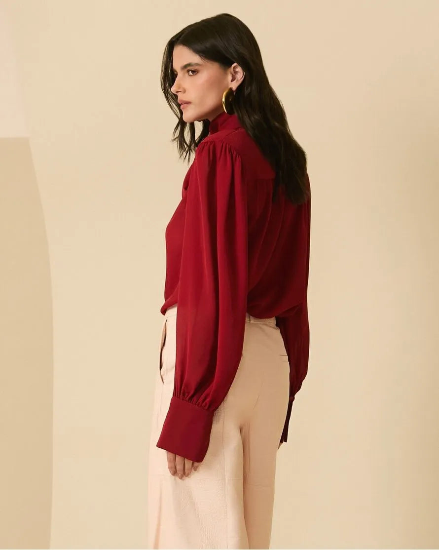 Chiffon Bow Blouse