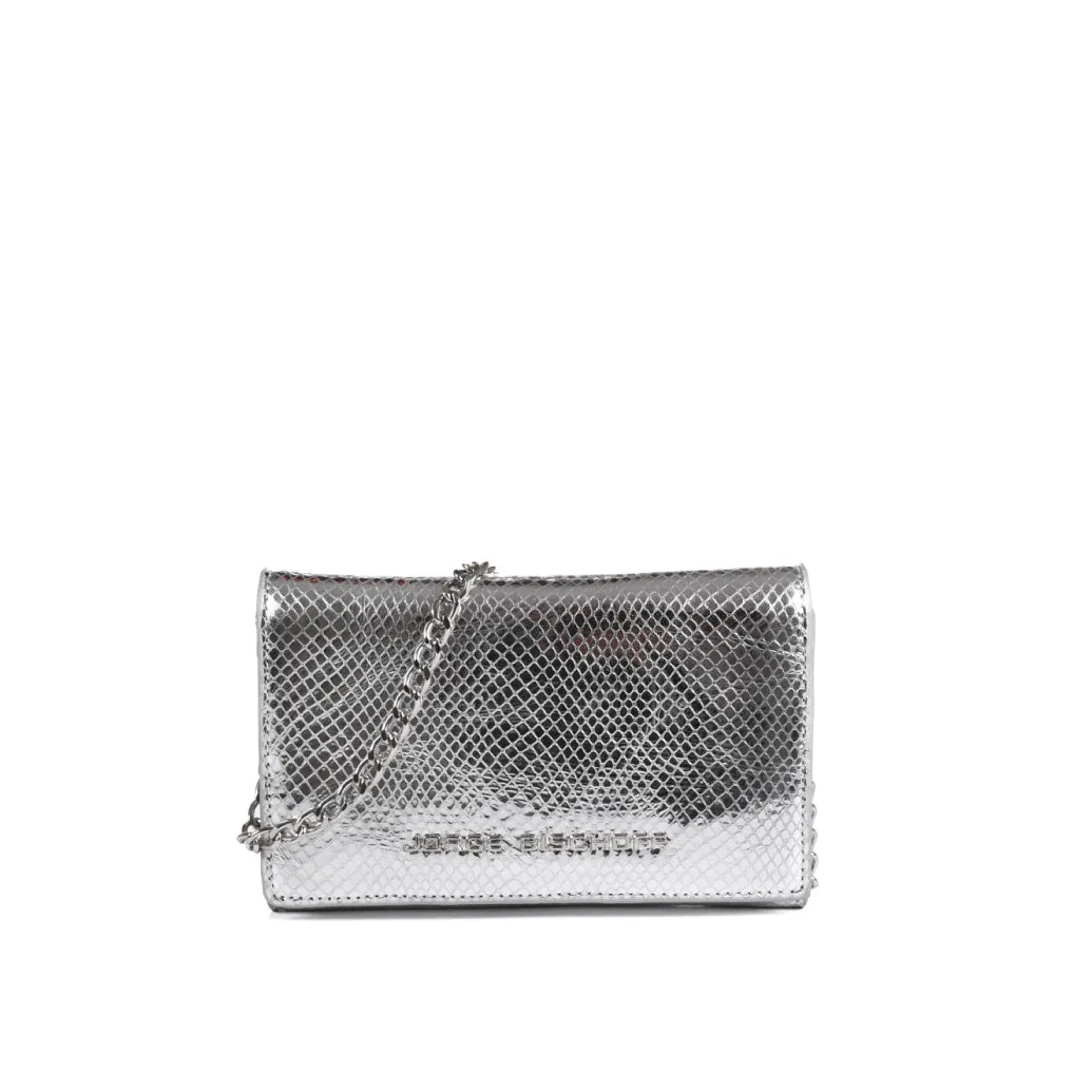 Metallic Leather Shoulder Bag