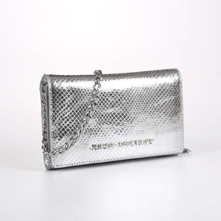 Metallic Leather Shoulder Bag
