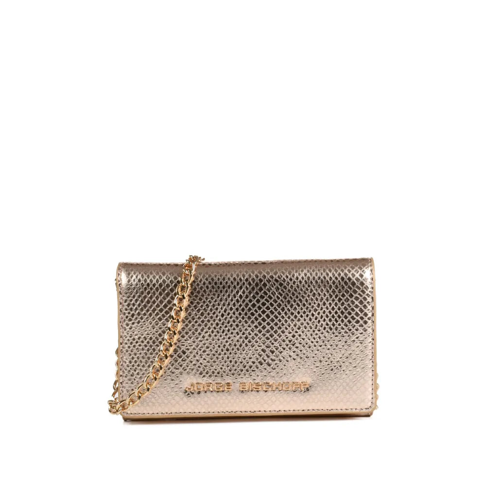 Metallic Leather Shoulder Bag