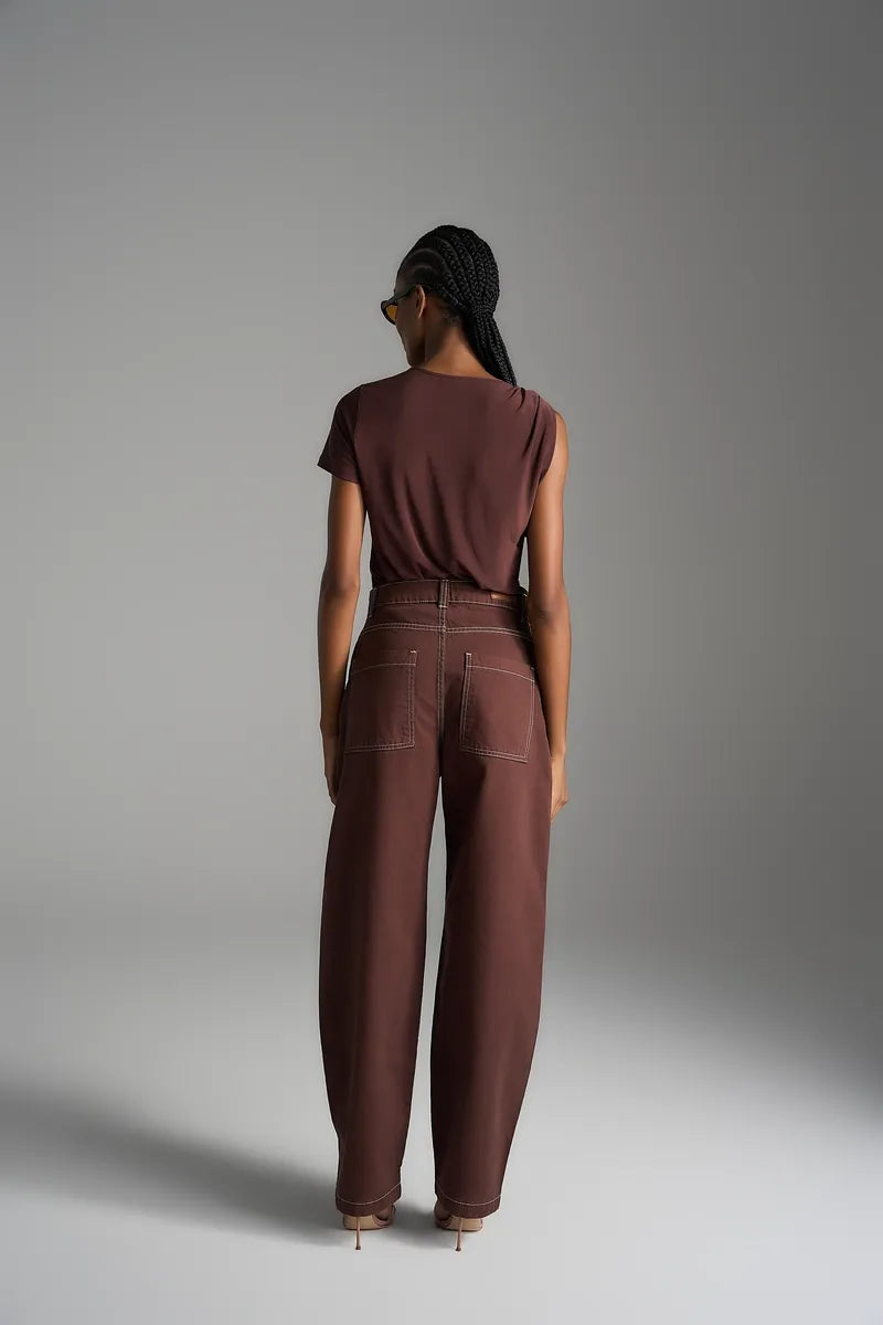 Asymmetrical Metal Blouse