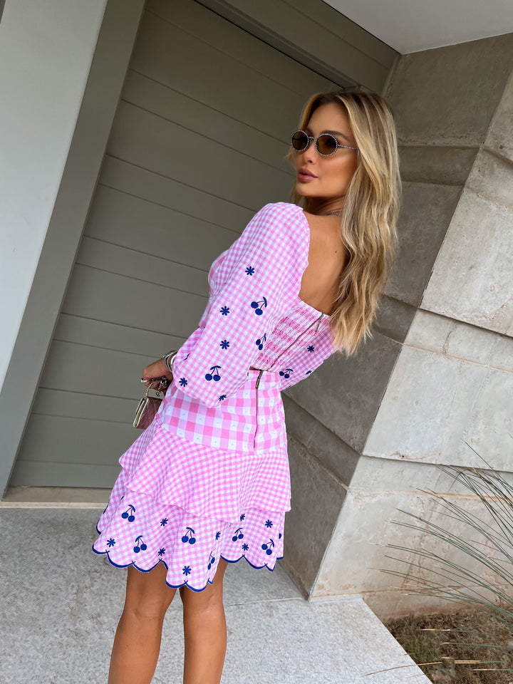 Skirt+Cropped Top Set