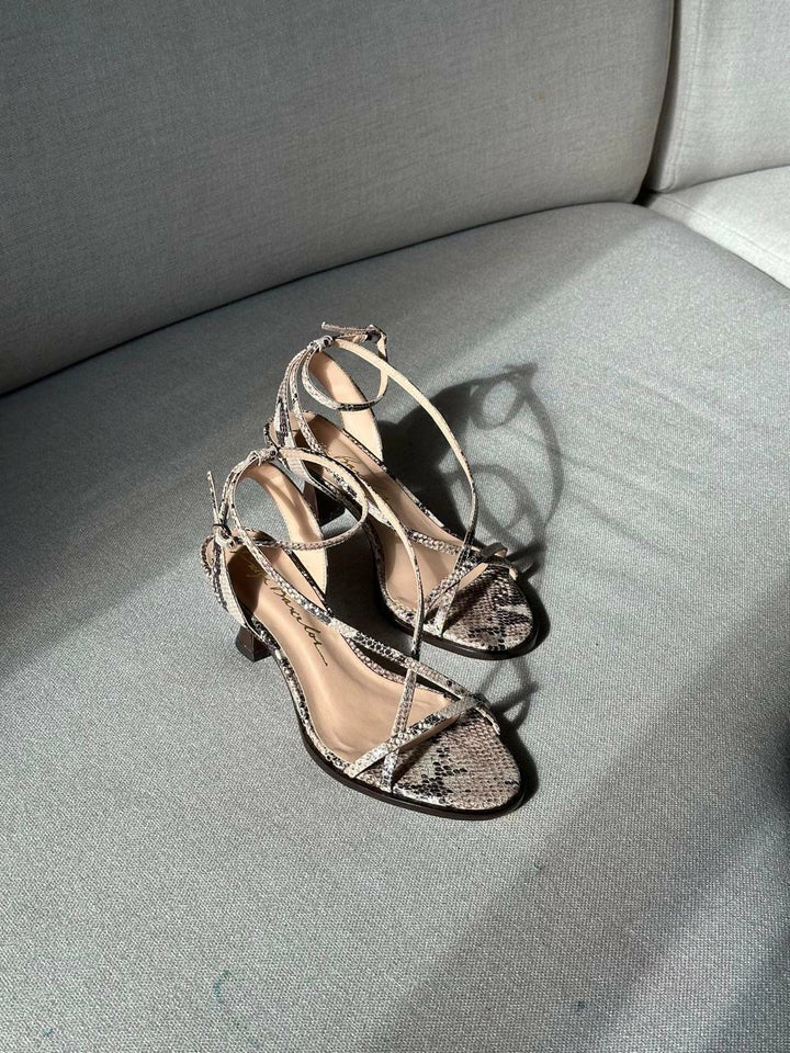 Snake Leather Sandal