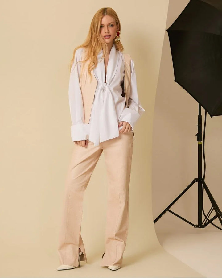 Crocodile Leather Pants