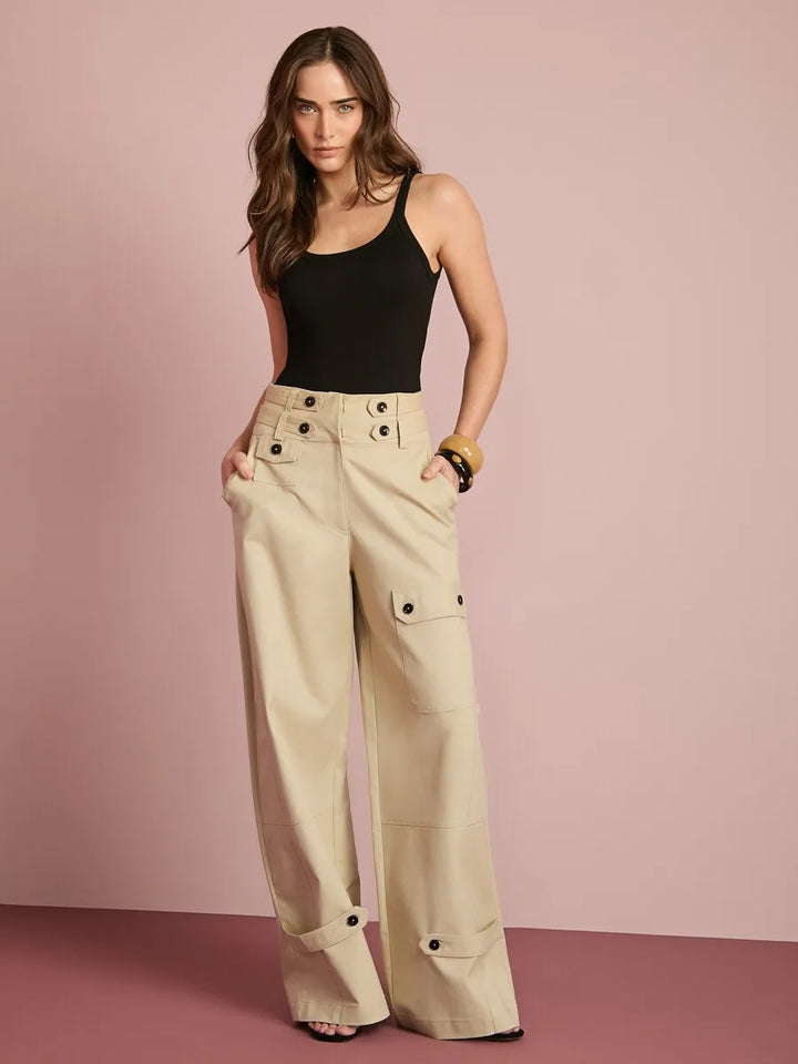 Calça Pantalona Cargo