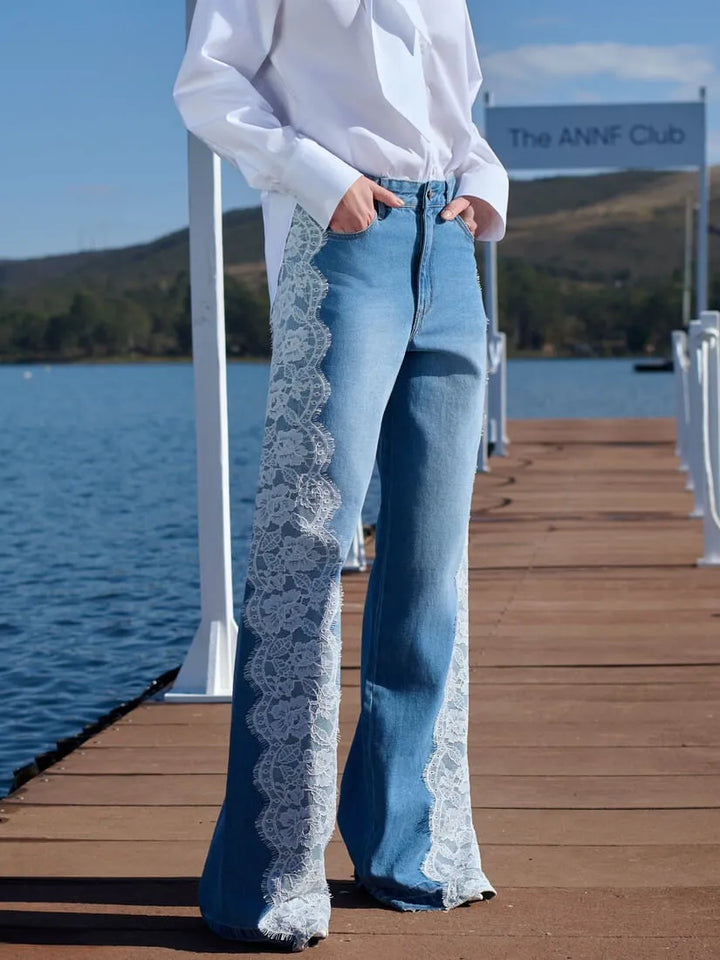 Calça Jeans Renda