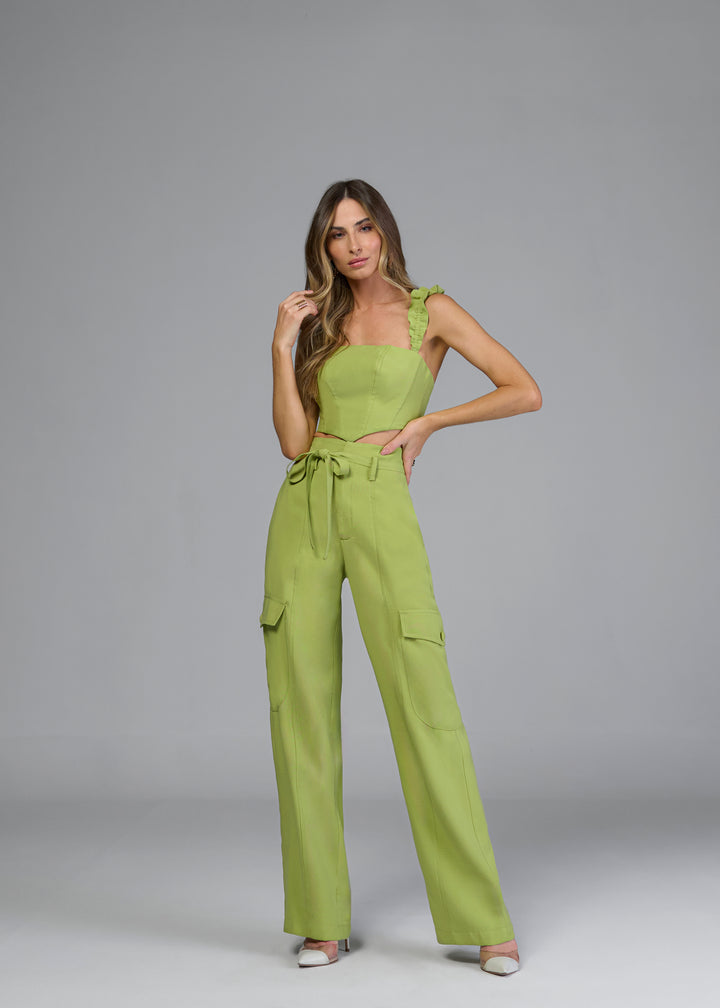 Regina Salomão Cropped+Pants Set