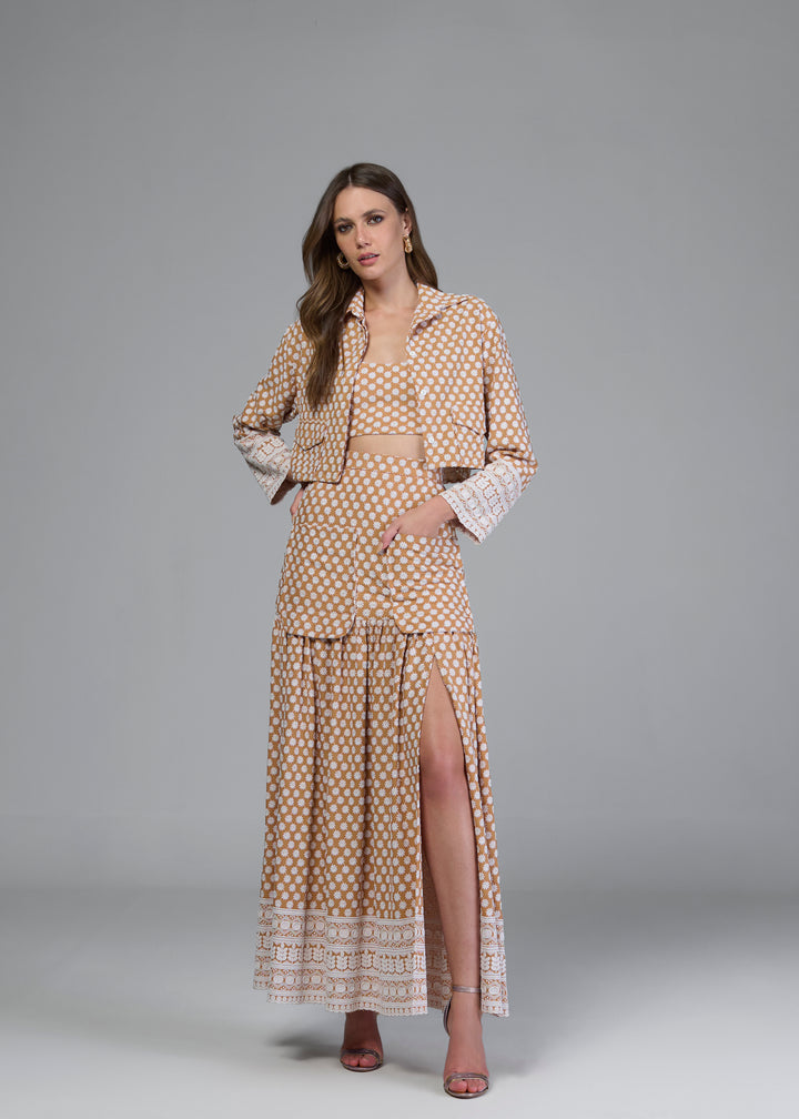 Regina Salomão Top+Jacket+Skirt Set