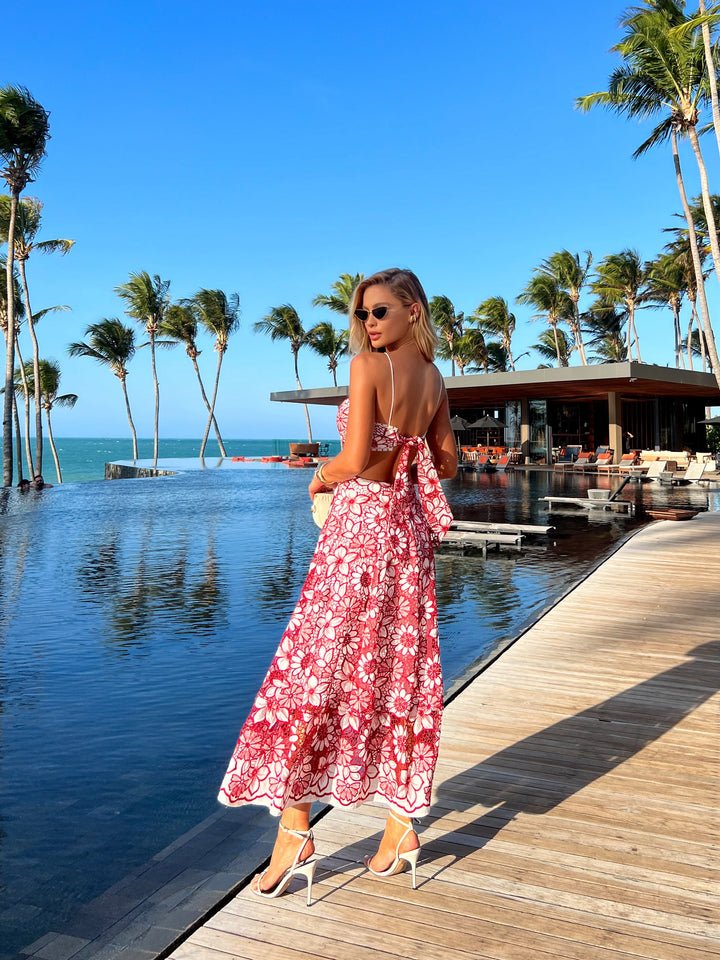 Vestido Midi Bordado