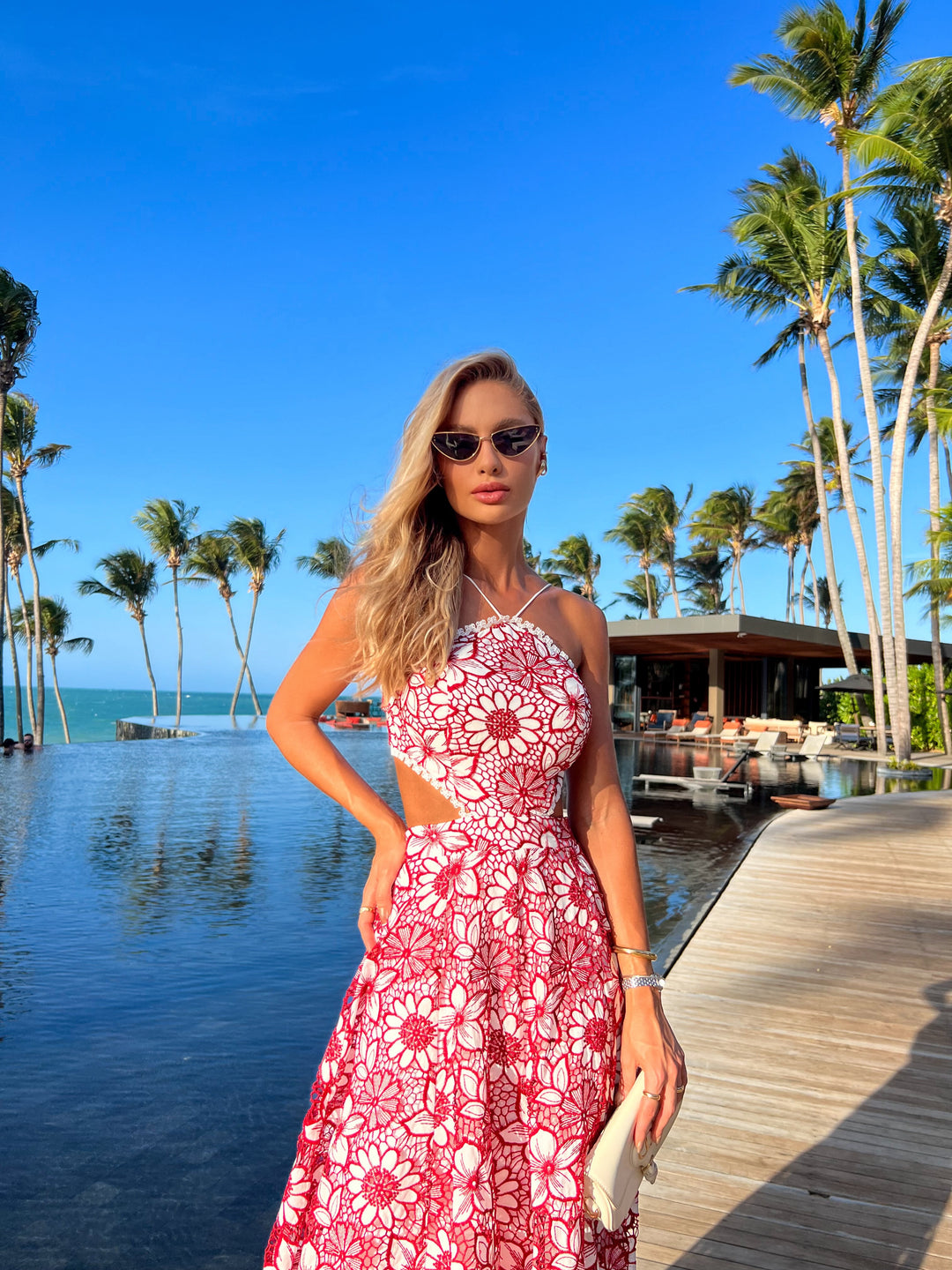 Vestido Midi Bordado