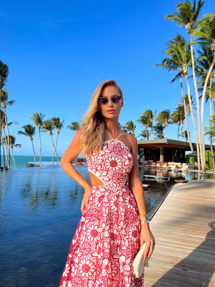Vestido Midi Bordado