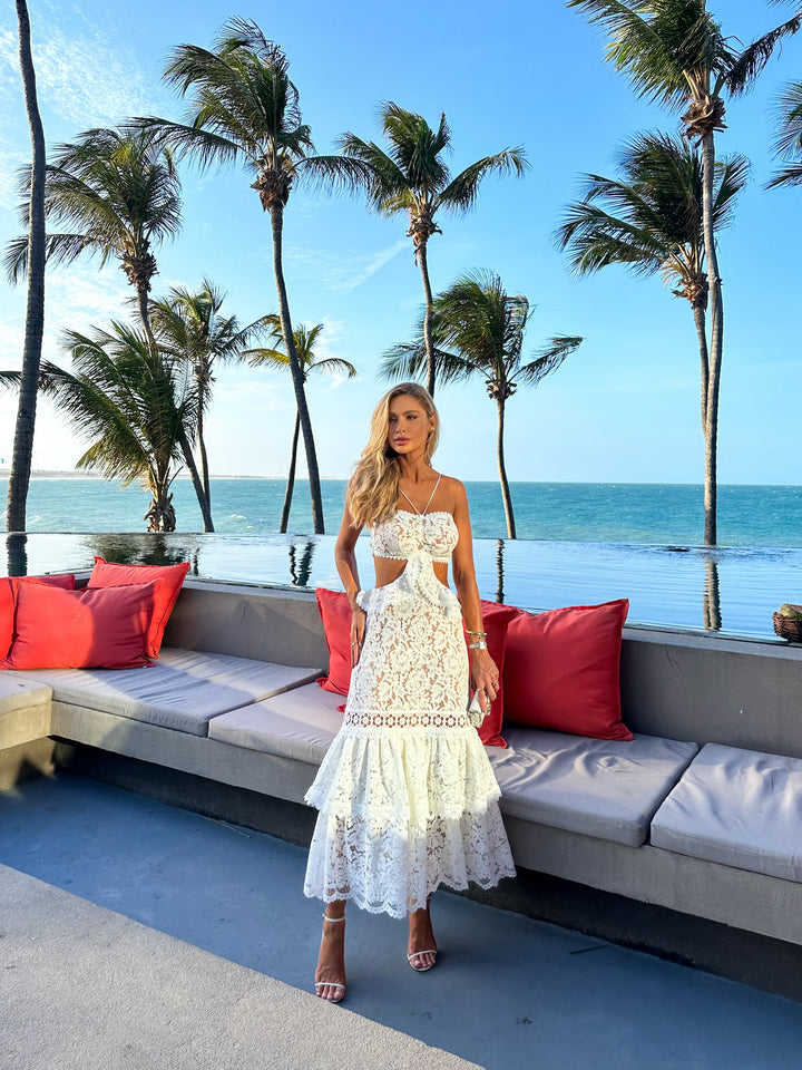 Vestido Midi Renda