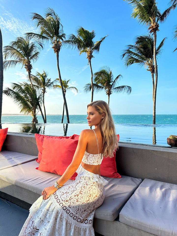 Vestido Midi Renda