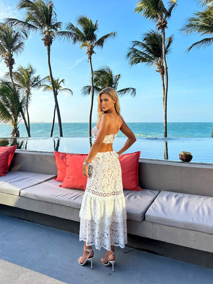 Vestido Midi Renda