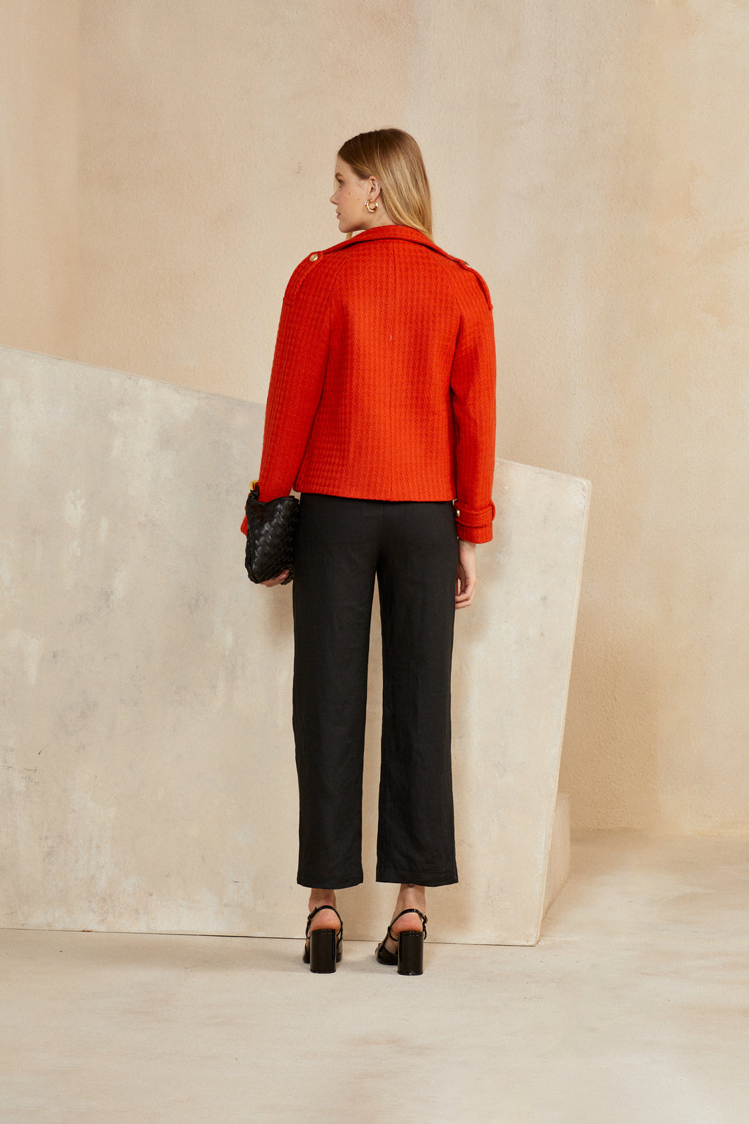 Chic Skunk Wool Coat