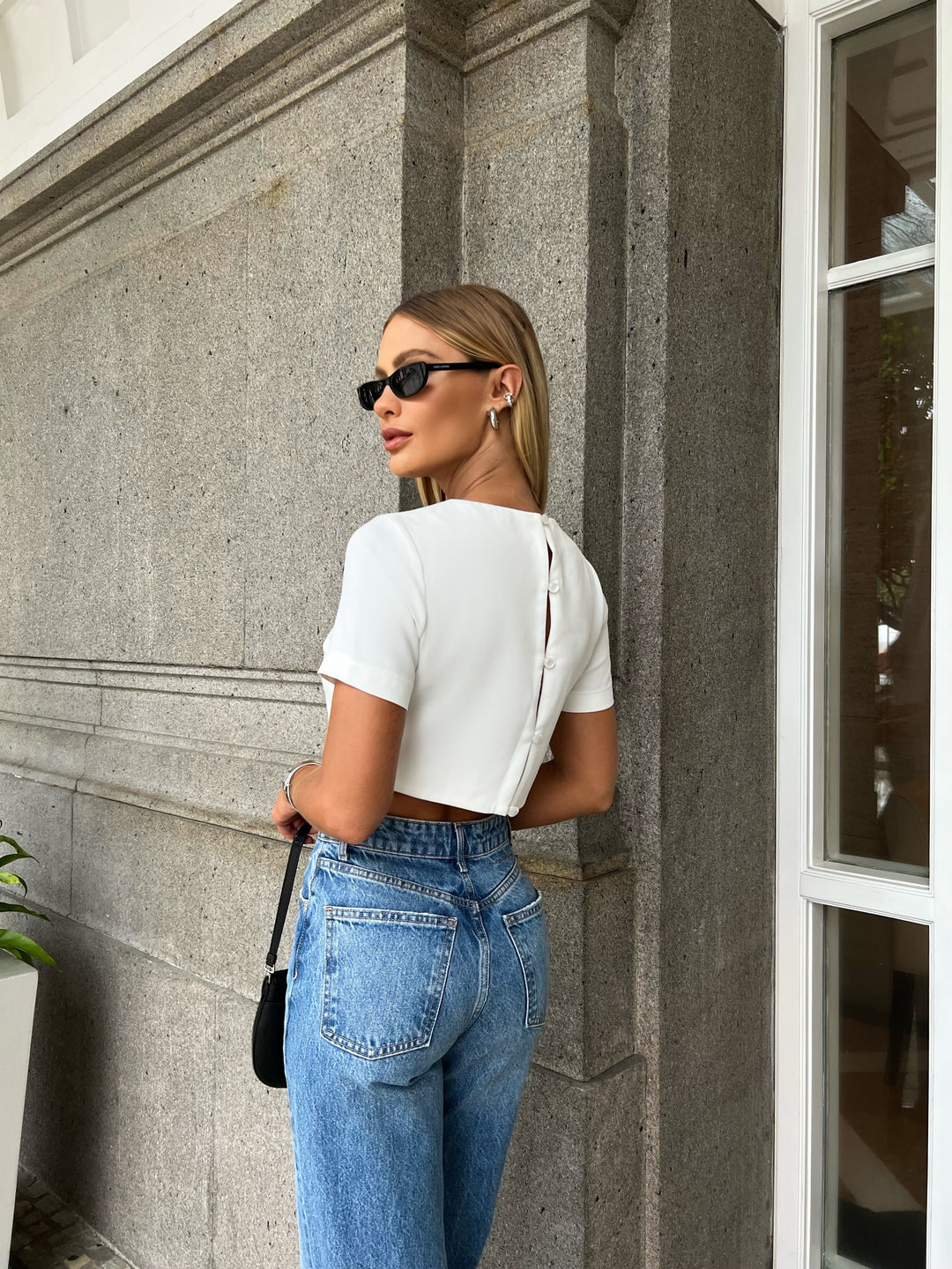 Pink Lemonade Stonework Embroidered Crop Top