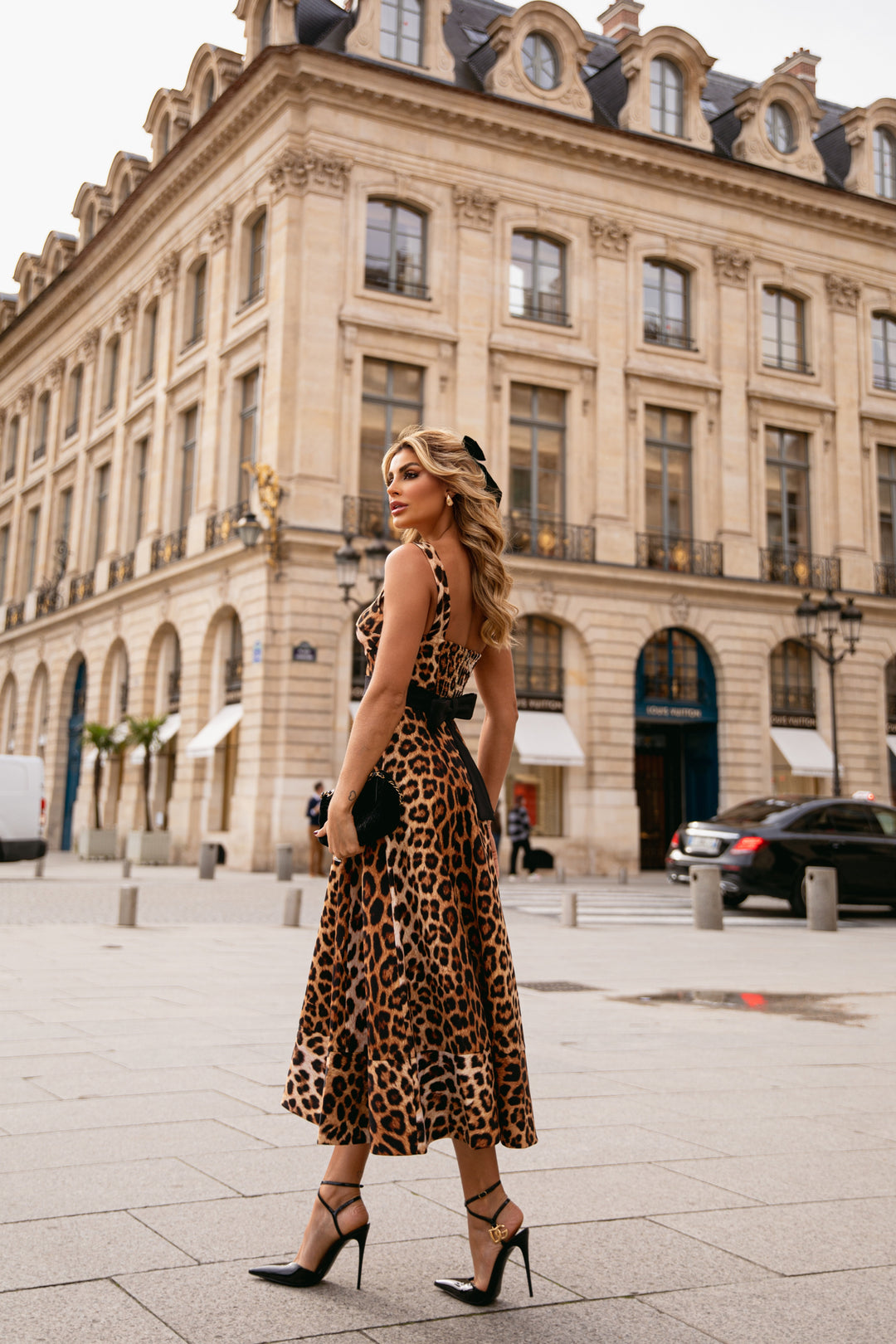 Vestido Midi Animal Print Limonada Pink