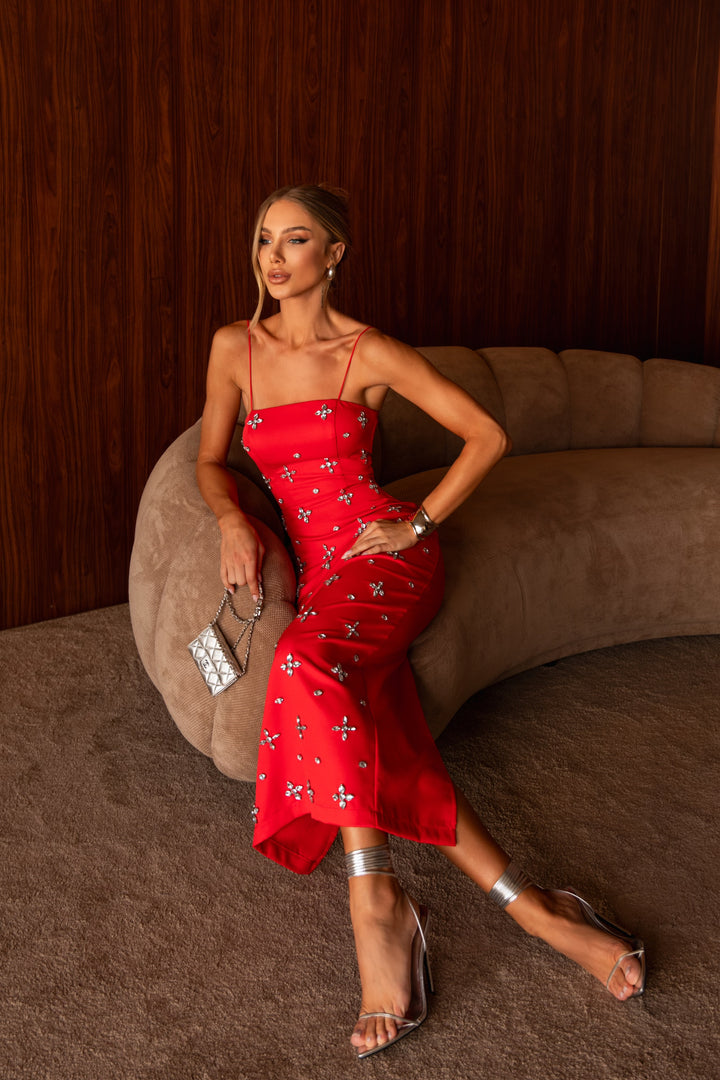 Vestido Midi Bordado