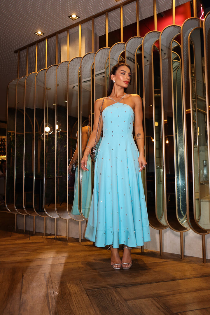 Vestido Midi Bordado