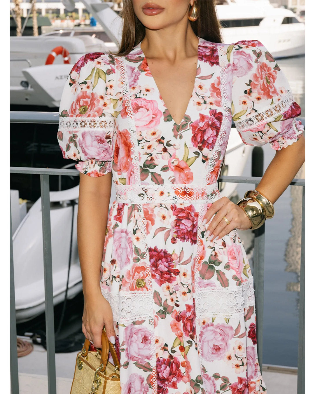 Amalfi Bloom Midi Dress