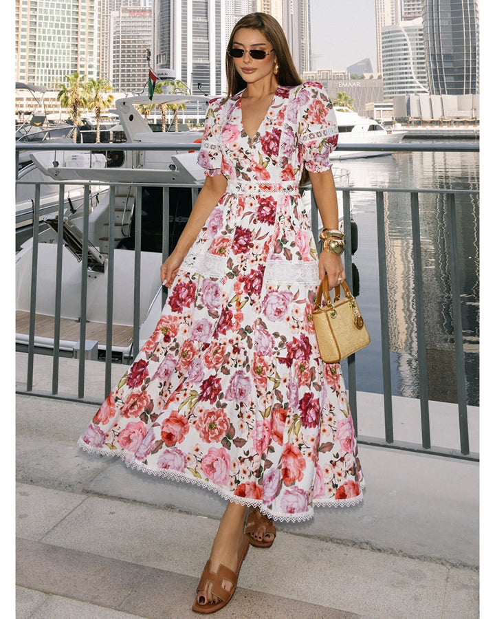 Amalfi Bloom Midi Dress