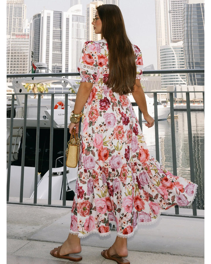 Amalfi Bloom Midi Dress