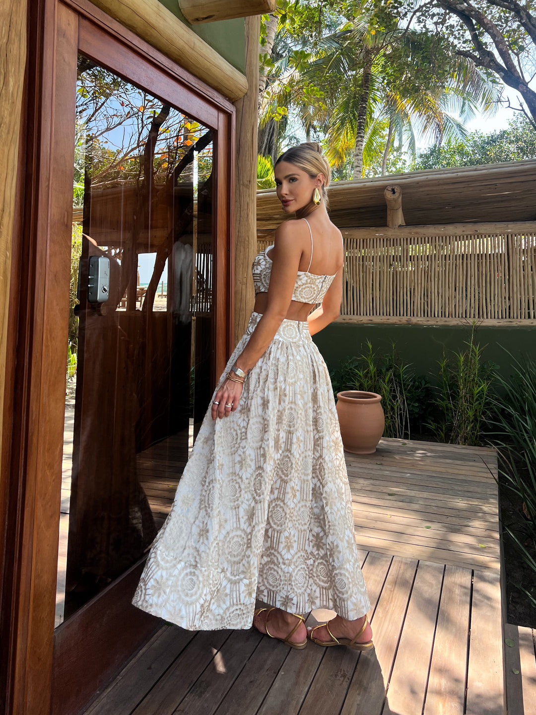 Organza Midi Dress