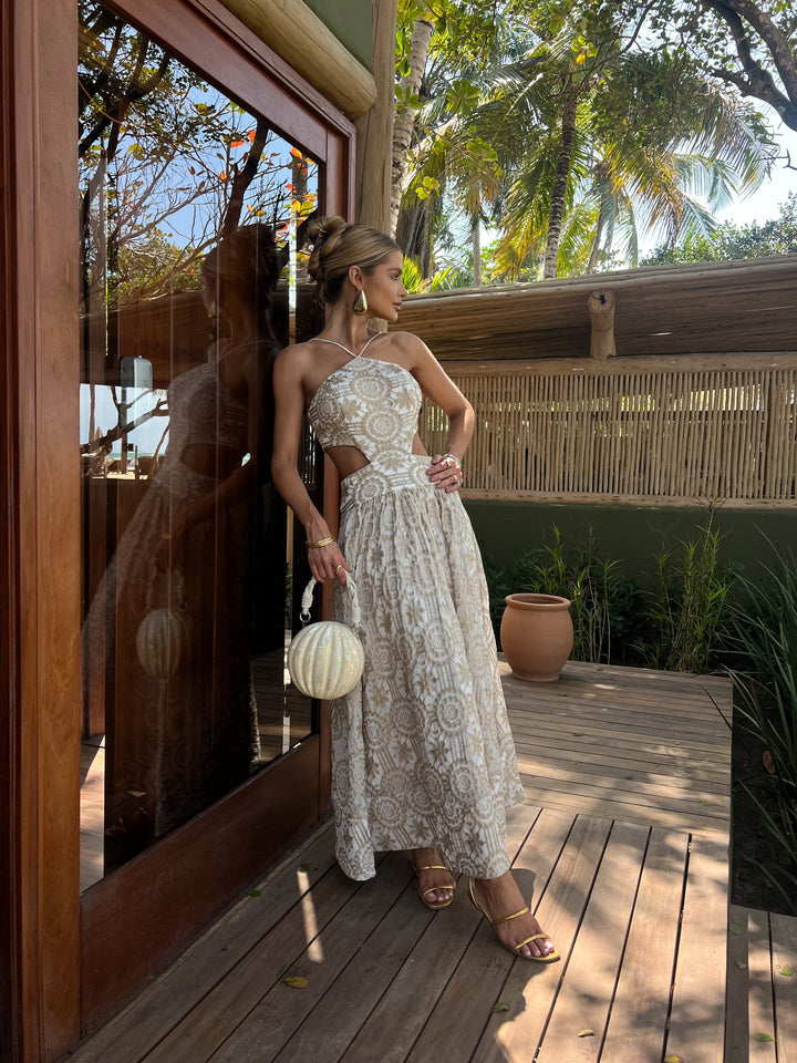 Organza Midi Dress