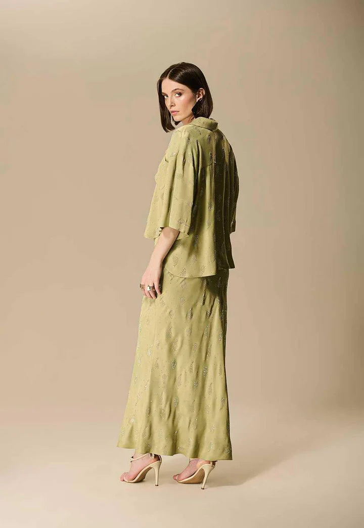 Camisa Cetim Transfer Cashmere