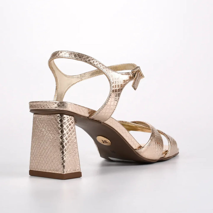 Metallic Leather Sandal