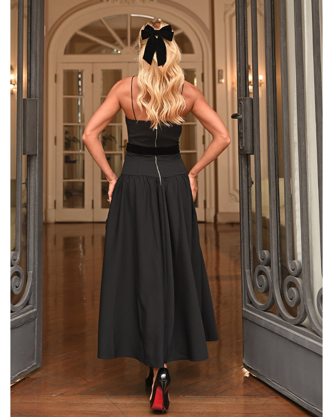 Jolie Velour Midi Dress