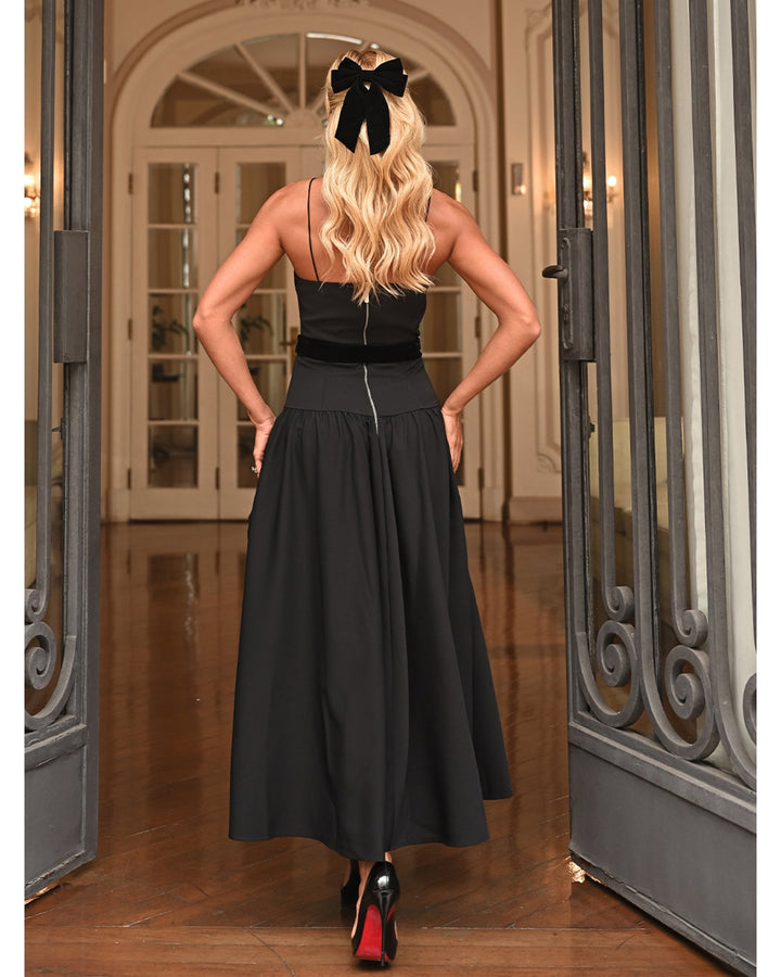Jolie Velour Midi Dress
