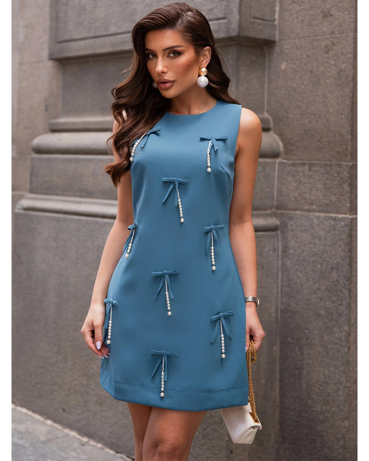 Short Dress with Dungarees