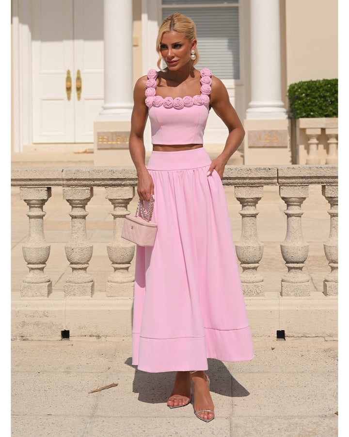 Pink Midi Dress