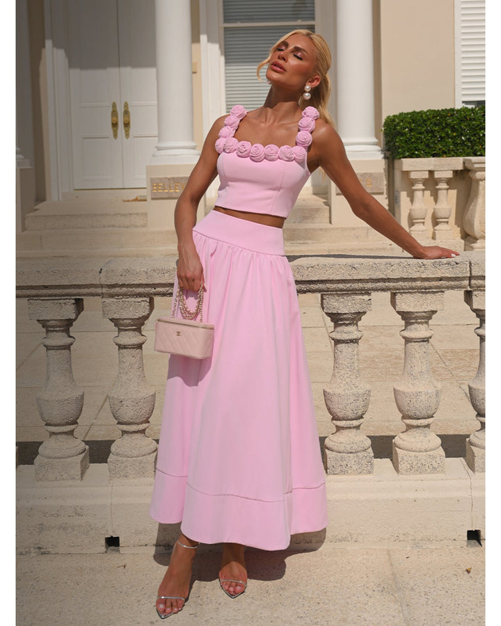 Pink Midi Dress