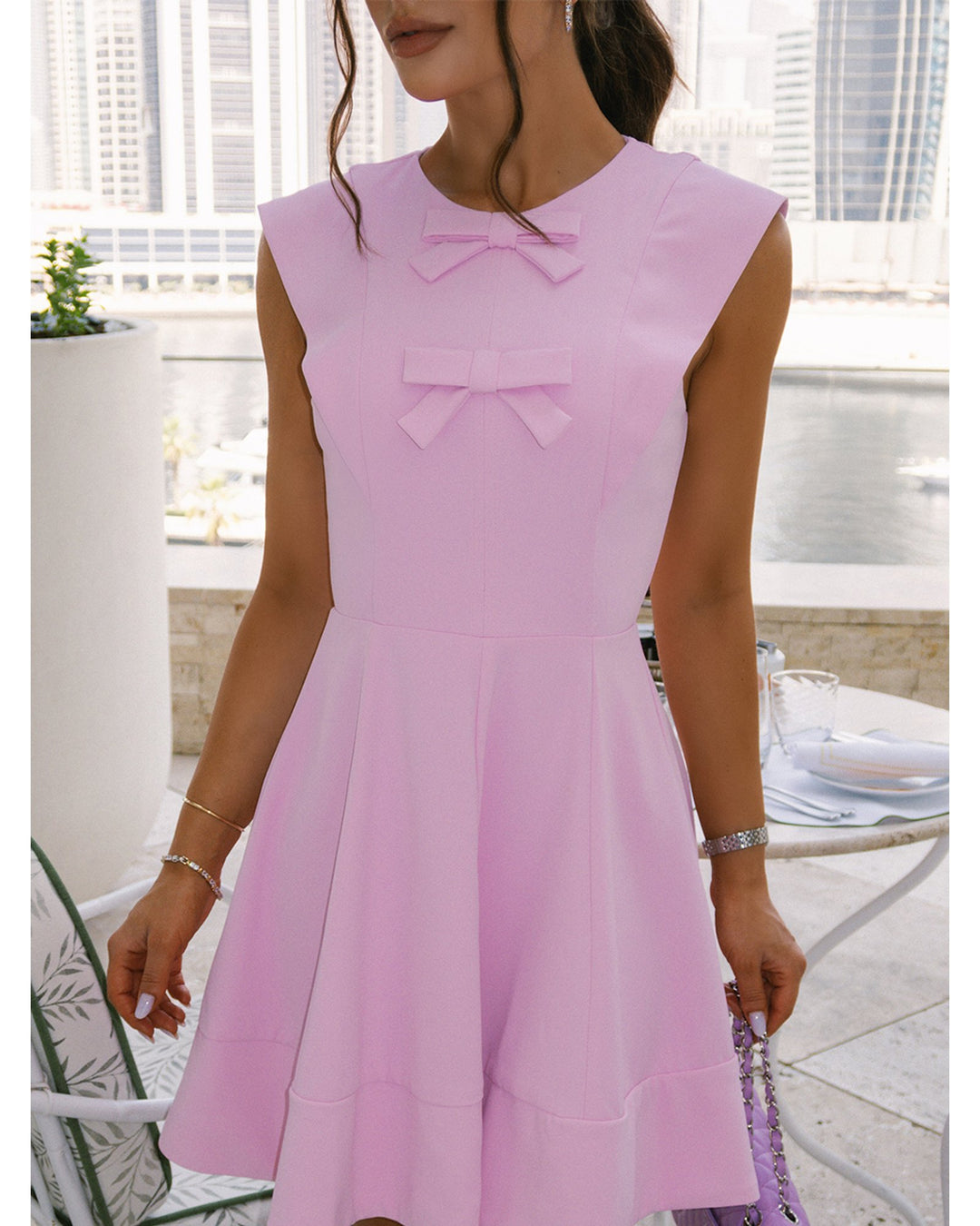 Short Candy Bow Dress