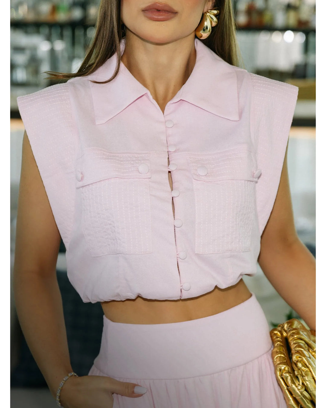 Conjunto Cropped+Saia Lush