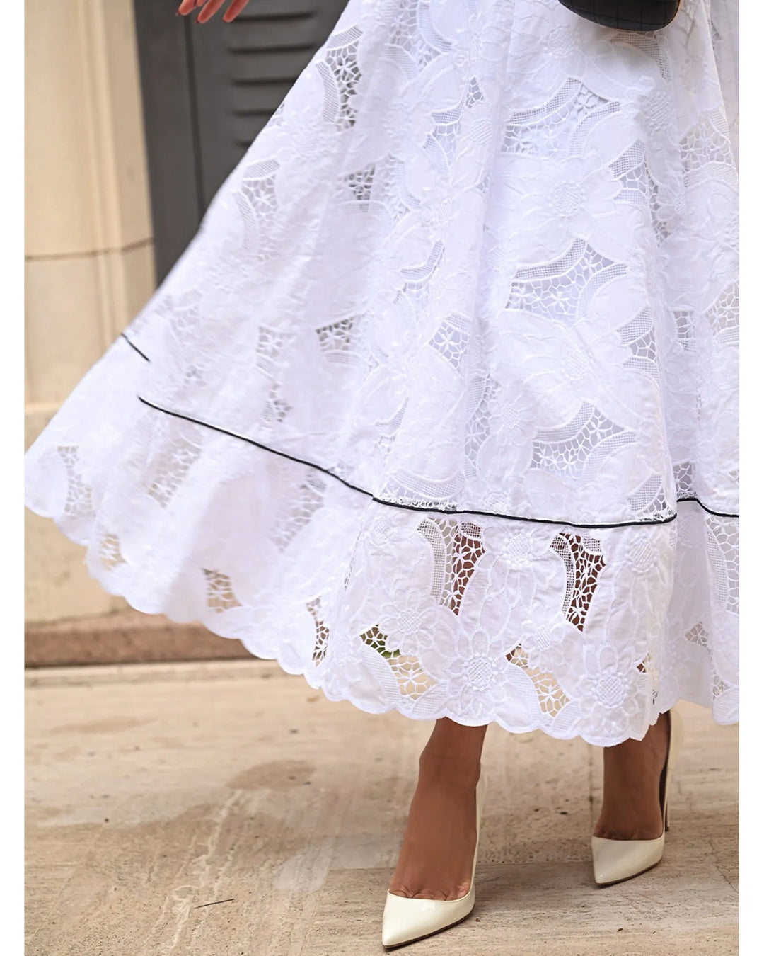 White Lumiere Midi Dress