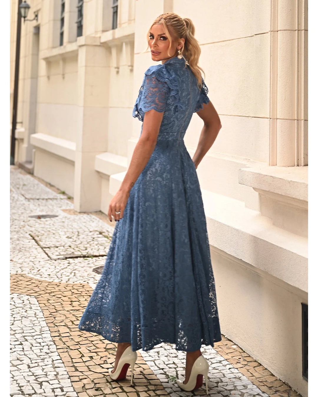 Blue Belle Midi Dress