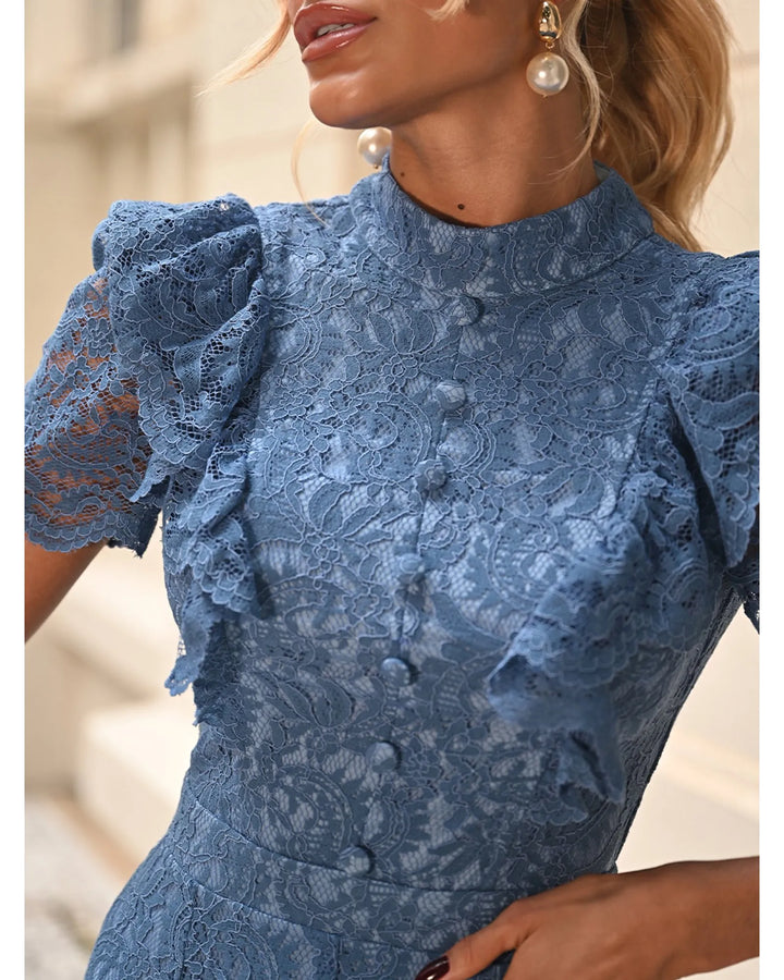 Blue Belle Midi Dress