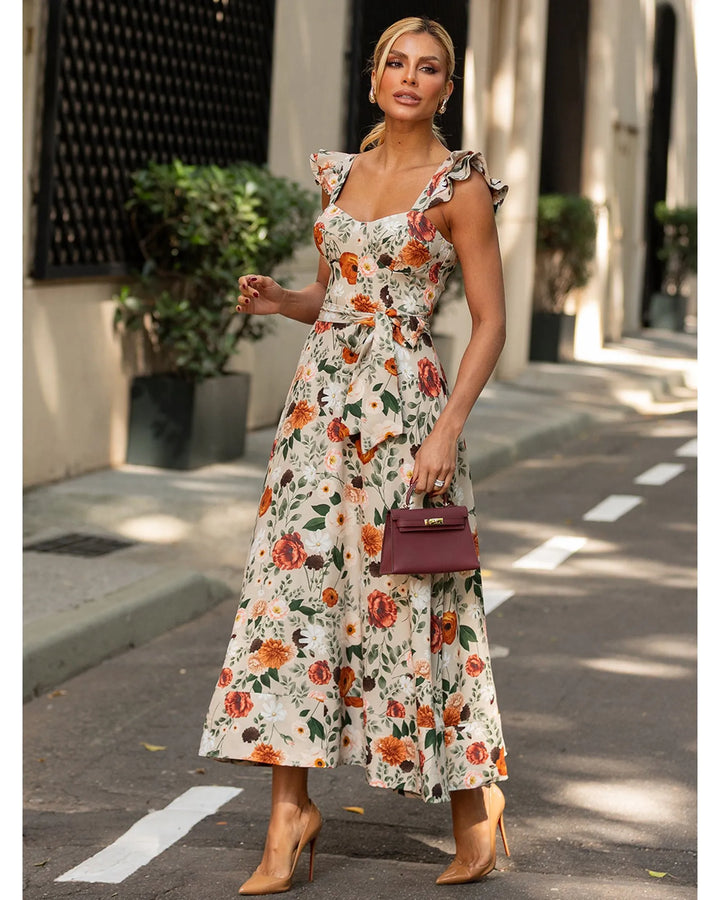 Vestido Midi Floral