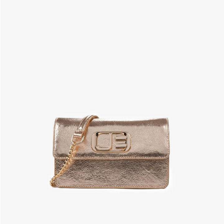 Metallic Leather Shoulder Bag