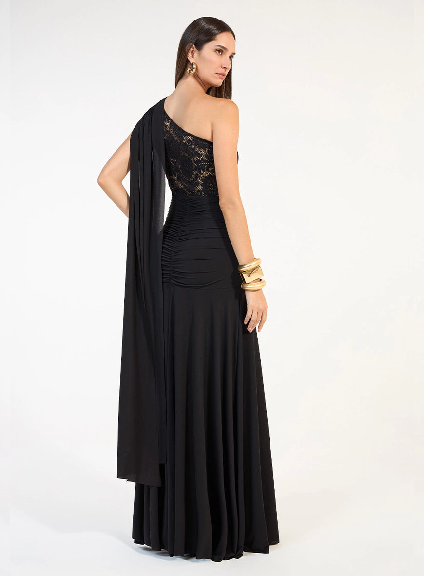 Vestido Longo Drapeado