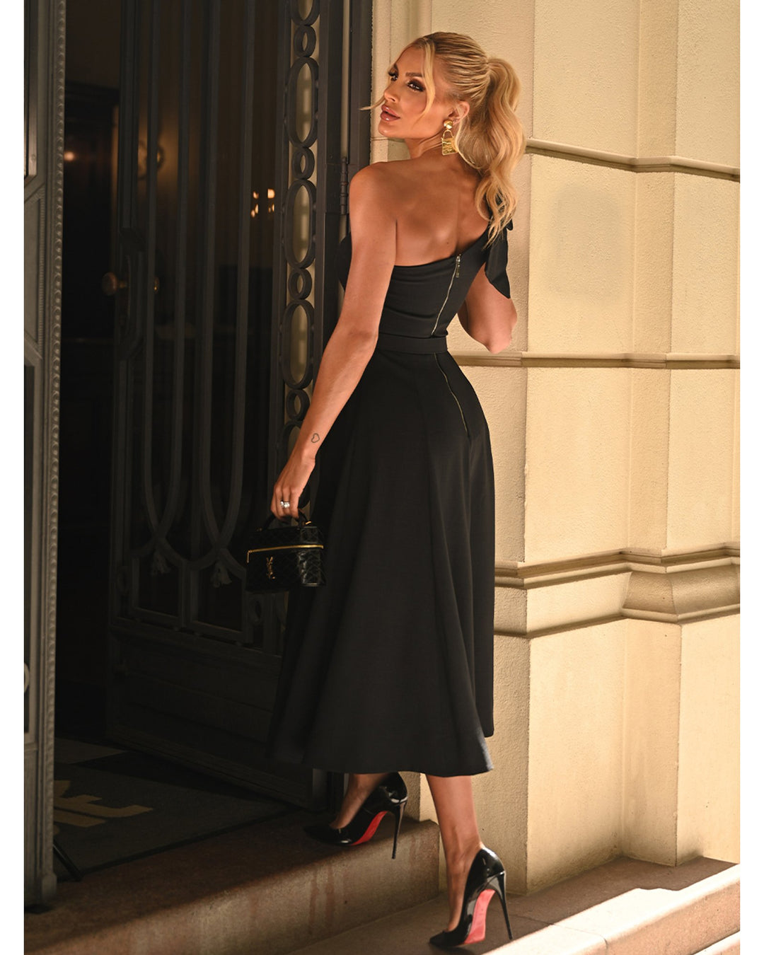 Classic Evening Midi Dress